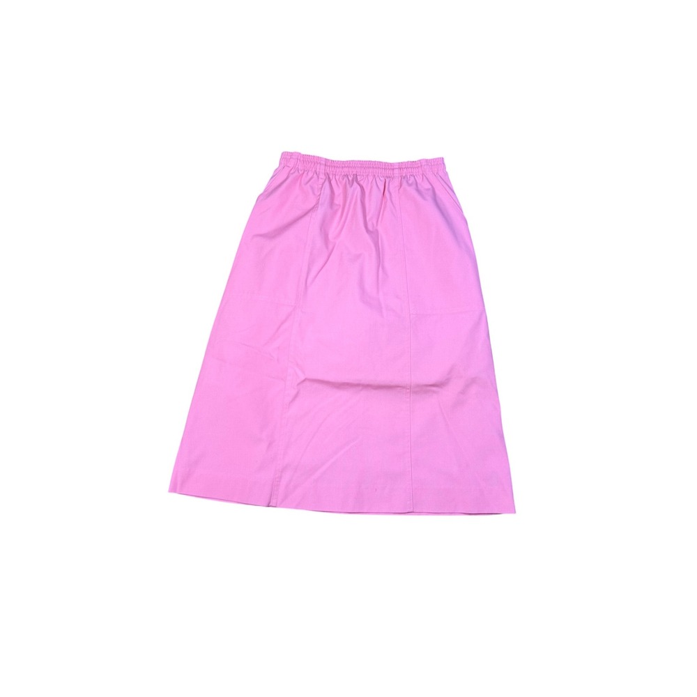 Koret Vintage Pink A-Line Midi Skirt Elastic Waist Cotton Blend Size‎ 12